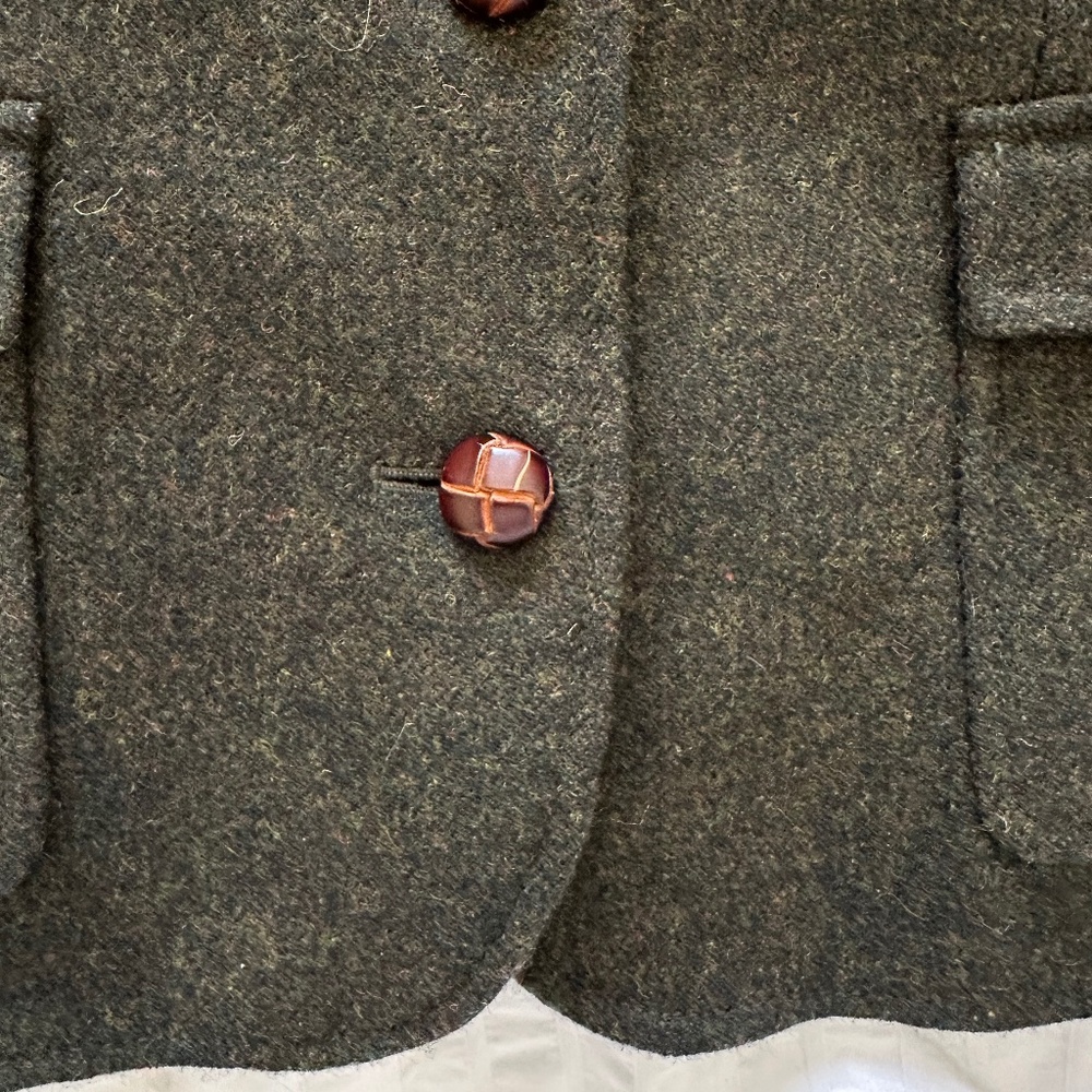 100% Wool Brooks Brother Tweed Blazer Jacket Sz 6 - Picture 7 of 17